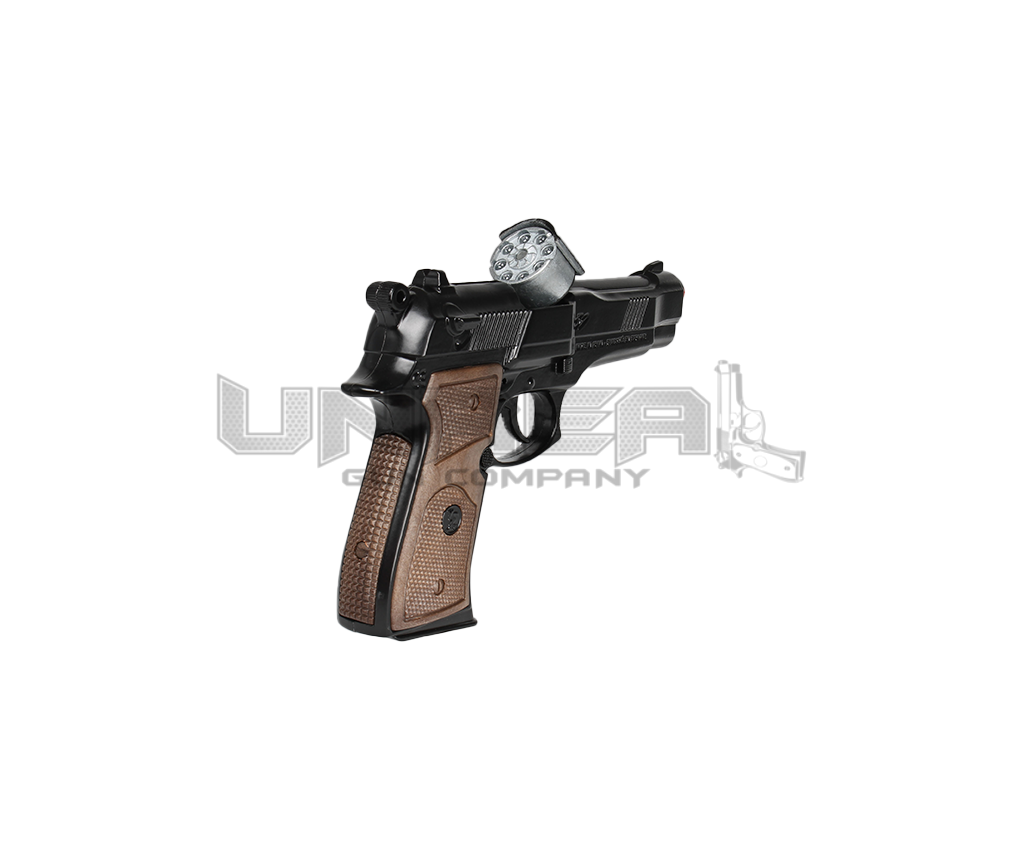 Police Pistol Beretta 92F - 8 Shots, Black, Box