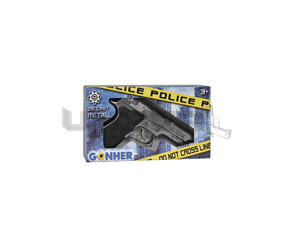 Police Pistol Colt M1911 - 8 Shots, Matt, Box