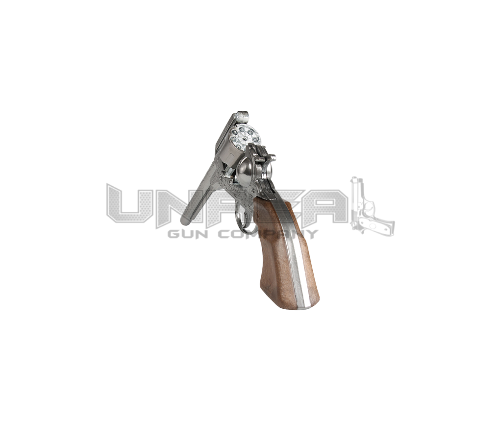 Cowboy Colt Revolver 1851 - 8-Shot - Diecast Metal - Brown/Nickel with Box