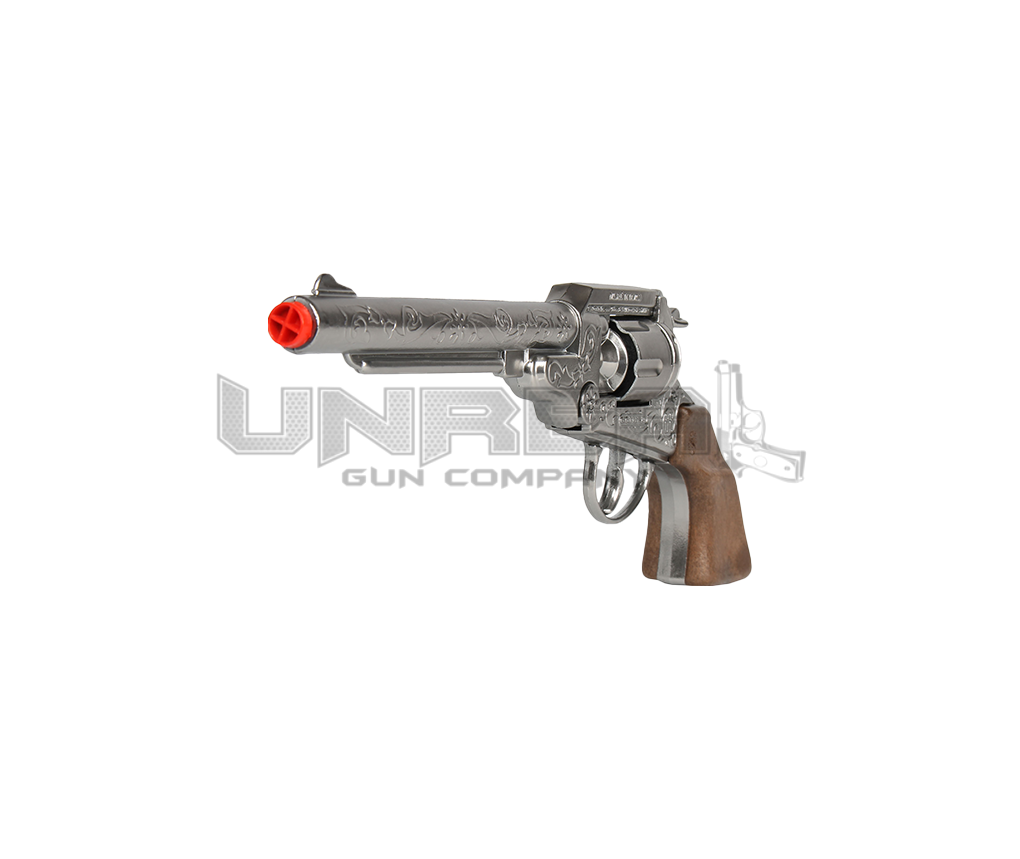 Cowboy Colt Revolver 1851 - 8-Shot - Diecast Metal - Brown/Nickel with Box