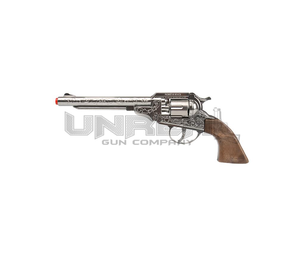 Cowboy Colt Revolver 1851 - 8-Shot - Diecast Metal - Brown/Nickel with Box