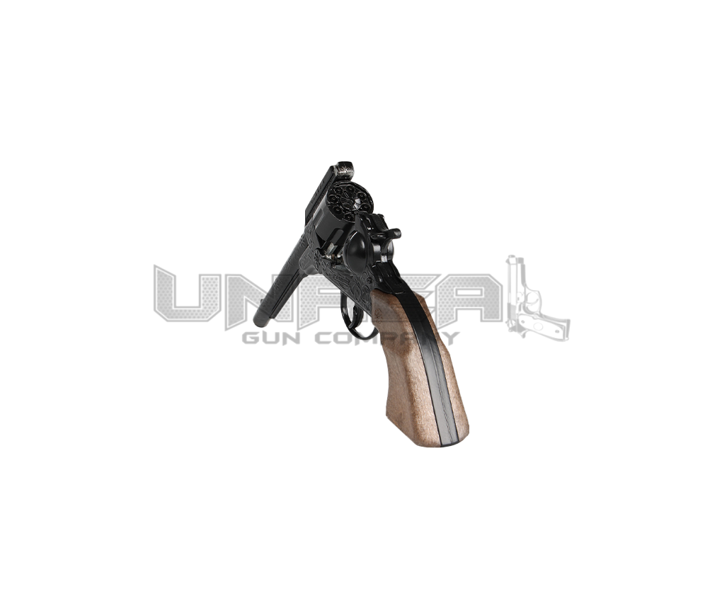 Cowboy Colt Revolver 1851 - 8-Shot - Diecast Metal - Brown/Black with Box