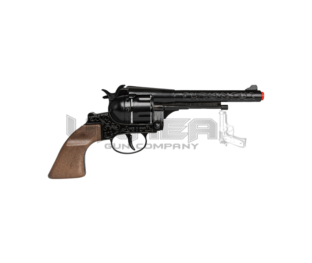 Cowboy Revolver - Diecast Colt Navy 1851 - 12-Shots - Brown/Black with Box