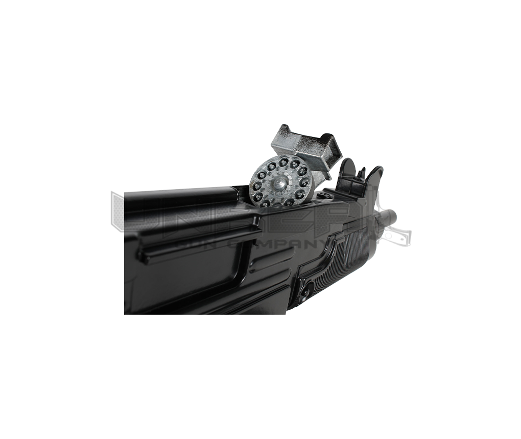Diecast Uzi Machine Gun Black Cap Gun 12 Shots