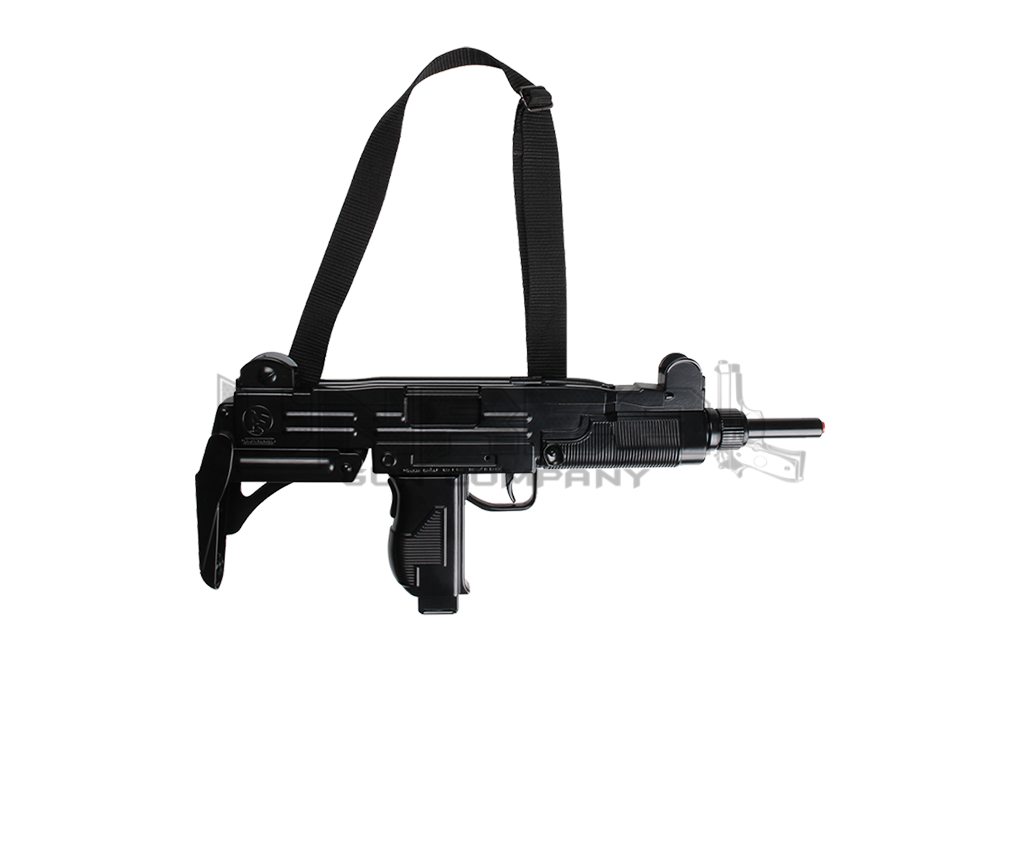 Diecast Uzi Machine Gun Black Cap Gun 12 Shots