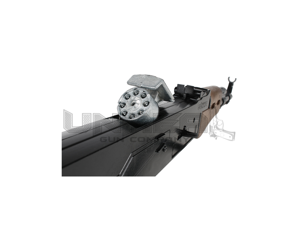 Assault Rifle 8 Shots, Black, Carton Expositor