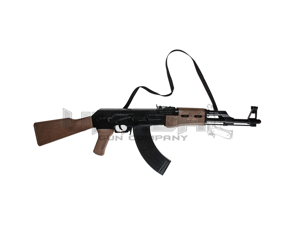 Diecast Assault AK-47 Rifle 8 Shots, Black