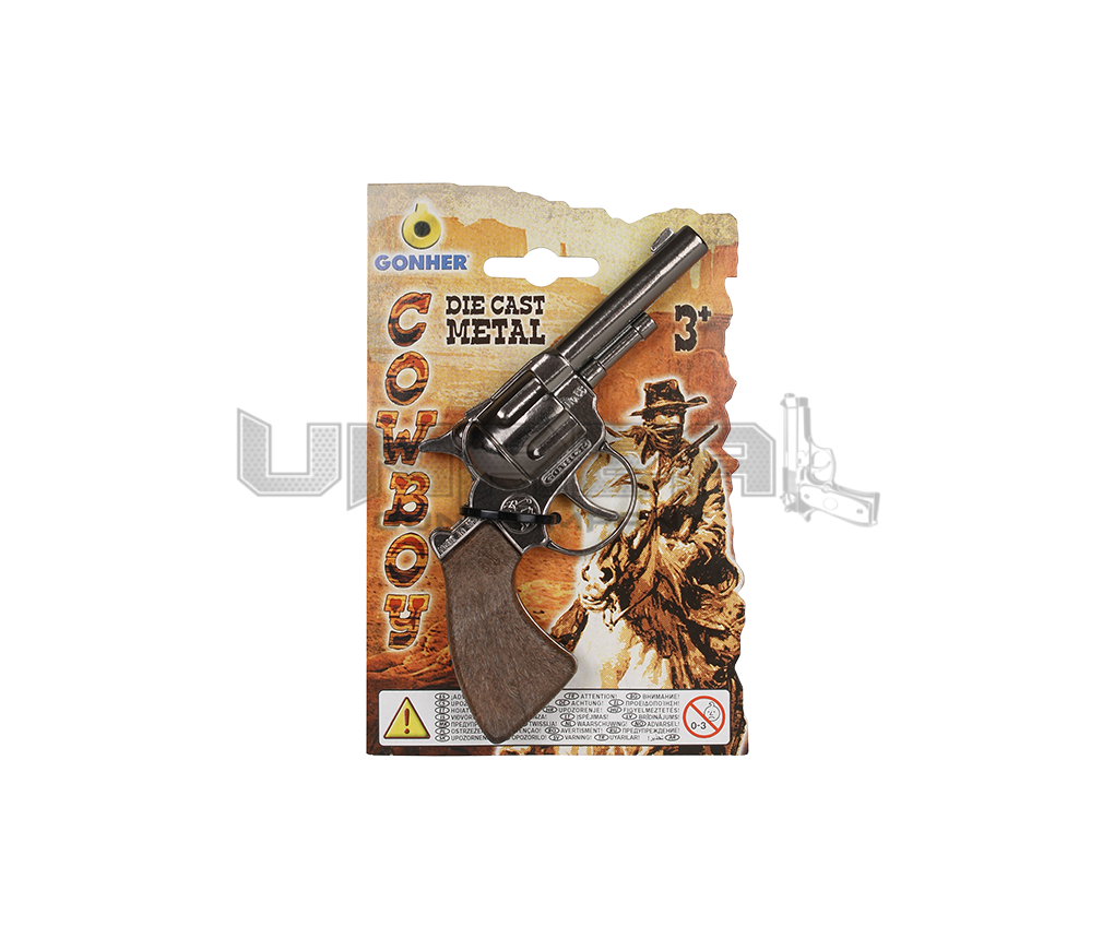Cowboy Little Revolver, Steel, Carton Expositor