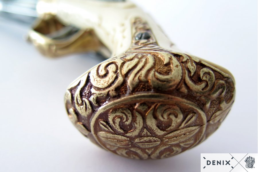 Revolving 4 Barrel Flintlock Pistol, France 18th. C. 30.5cm - 1310