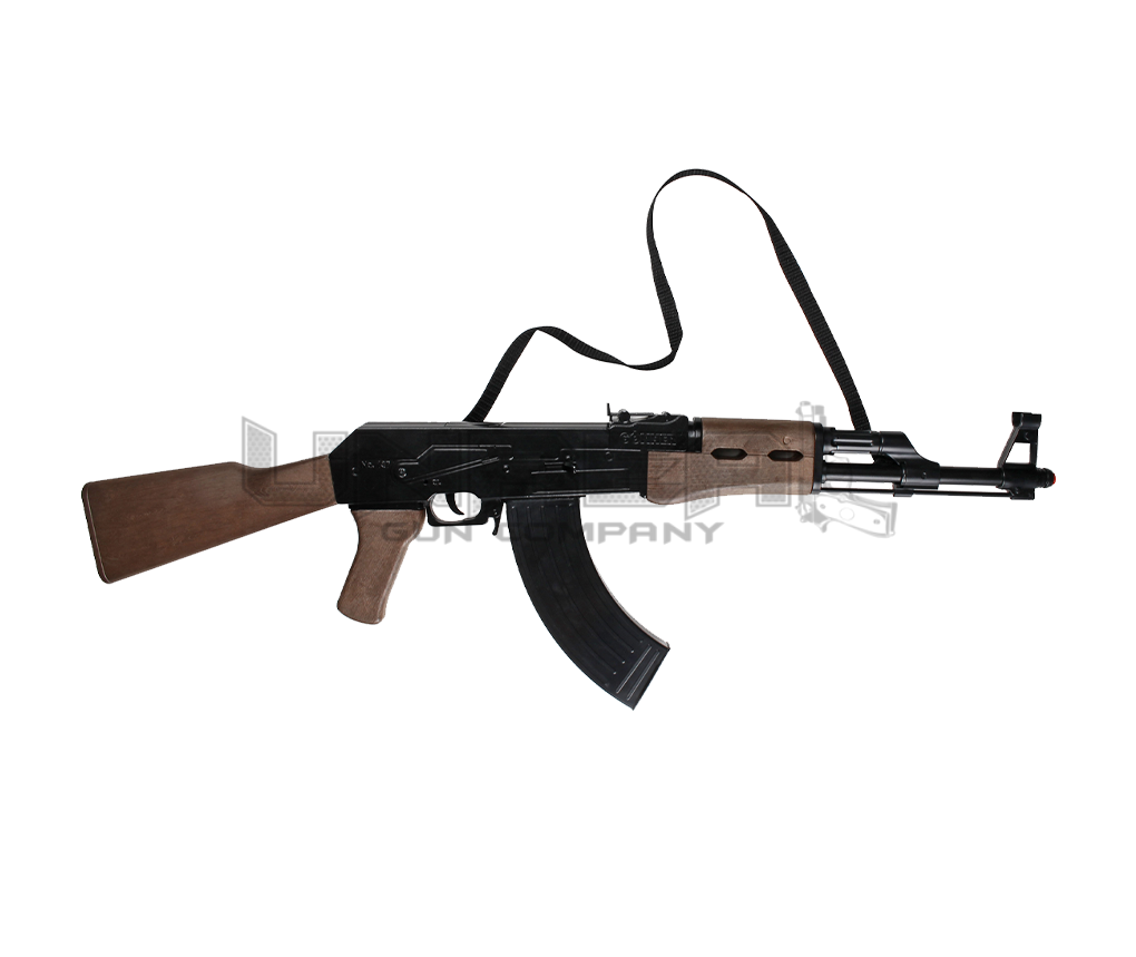 Diecast Assault AK-47 Rifle 8 Shots, Black