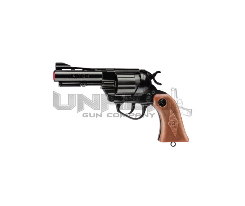 Police Revolver - Triton Gun Black - 12-shot with Box