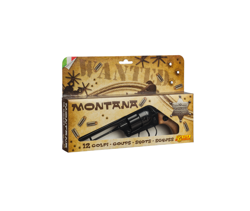 Western Revolver - Montana Gun Black - 12-Shot with Box