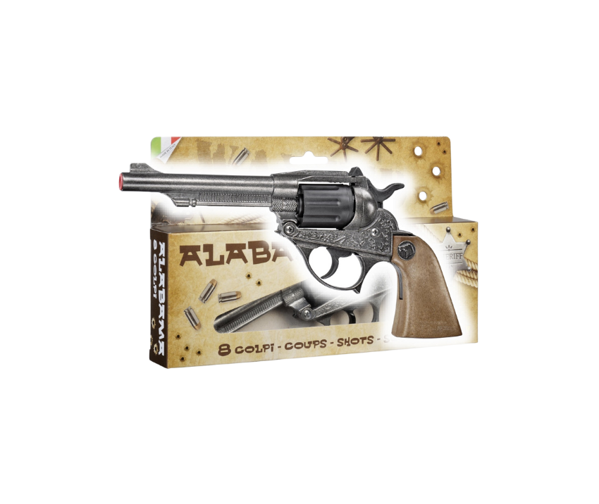 Western Revolver - Alabama Gun Old Metal - 8-Shot with Box
