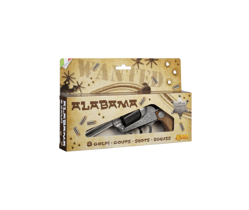 Western Revolver - Alabama Gun Old Metal - 8-Shot with Box