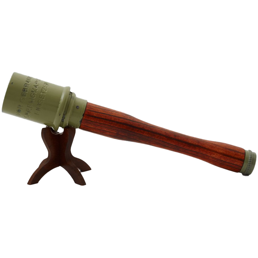 World War I & III Stielhandgranate M-24 Grenade Germany 1915, Green 35cm Model: 3/737/V