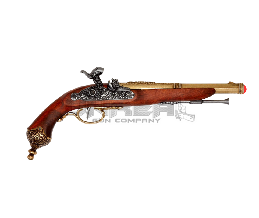 Percussion Pistol, Brescia (Italy) 1825 - Brass & Grey
