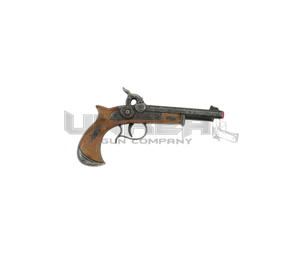 English Pirate Pistol - 1-Shot - Brown/Silver - 21.5 cm