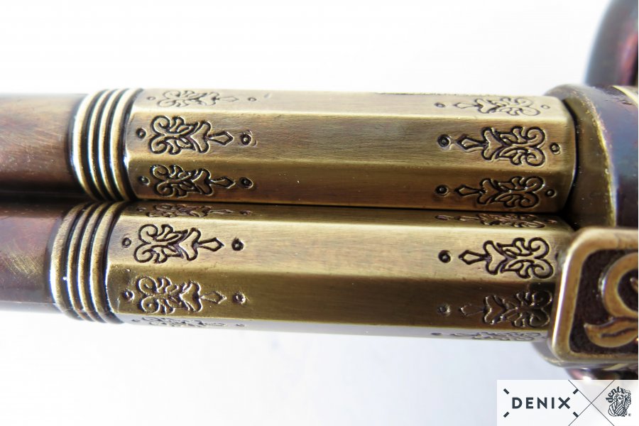 Revolving 3 Barrel Flintlock Pistol, France 18th C. - 5309