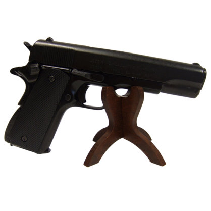 Wooden Stand For Revolvers & Pistols - 11cm