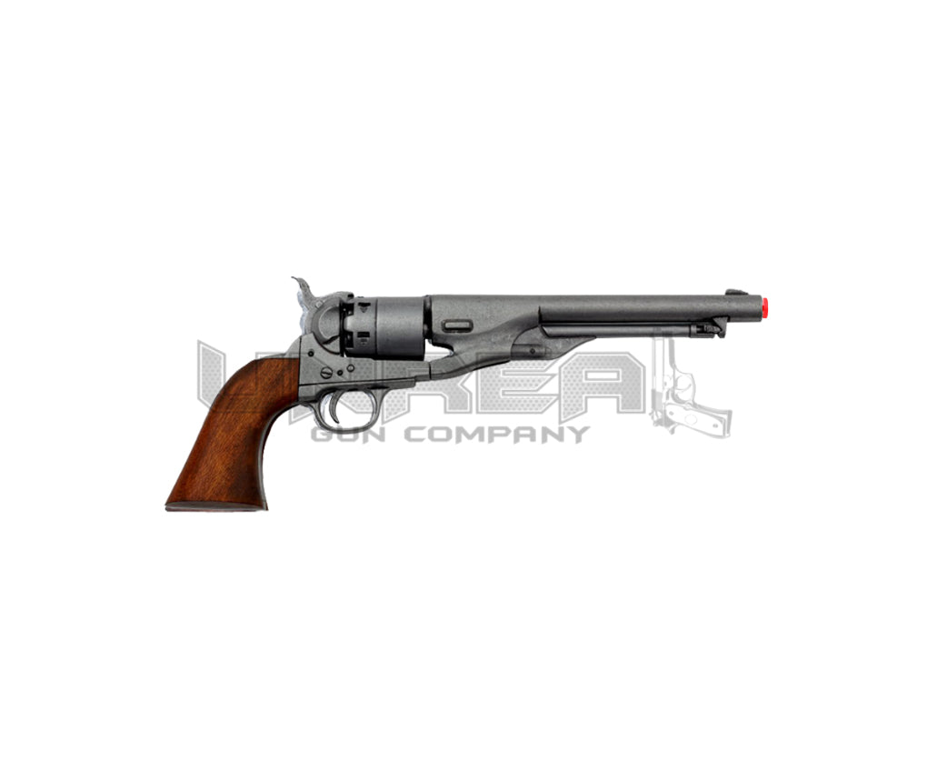 13.5 Inch Caliber .44 American Civil War Army Revolver, USA 1860 Wooden Type Handle Gray Barrel 37cm Model: 3/1007/G