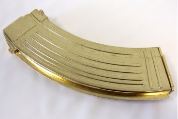 34 Inch AK47 Soviet Assault Rifle Russia 1947, Wooden Handle Gold