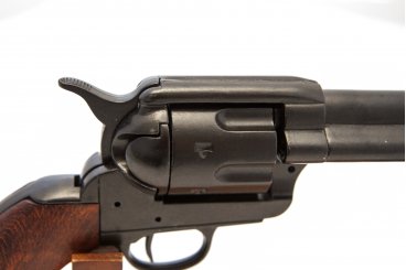 Cal.45 Peacemaker Revolver 12", USA 1873 Wooden Handle Black Barrel - 46cm Model: 3/7303