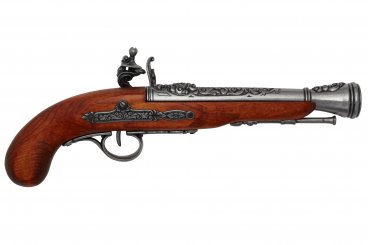 18th Century Flintlock Pirate Pistol (Left-Handed), 37cm Model: 3/1126/G