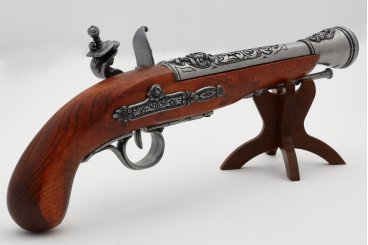 18th Century Flintlock Pirate Pistol (Left-Handed), 37cm Model: 3/1126/G