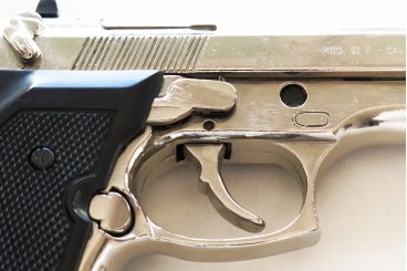 92mm Pistol 1975 Italy, Nickel Plated Beretta