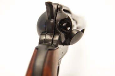 Cal.45 Peacemaker Revolver 12", USA 1873 Wooden Handle Black Barrel - 46cm Model: 3/7303