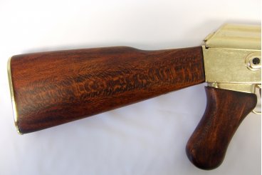 34 Inch AK47 Soviet Assault Rifle Russia 1947, Wooden Handle Gold