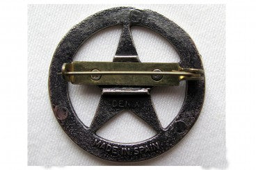 Texas Rangers Circle Star Cut-Out Badge