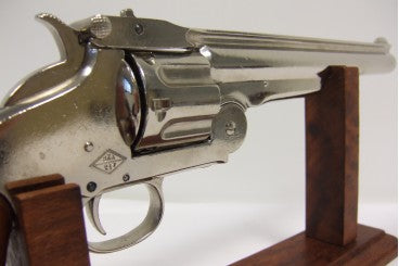 Caliber .45 Schofield Revolver, USA 1869 Wooden Handle Nickle Barrel