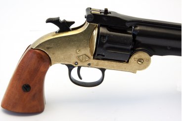 Caliber .45 Schofield Revolver, USA 1869 Wooden Handle Black Barrel 36cm Model: 3/1008/L