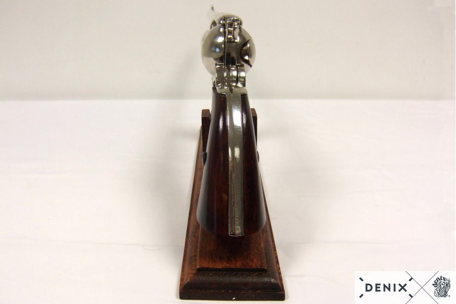 12 Inch Caliber .45 Peacemaker Revolver, USA 1873 Wooden Handle Metal Barrel 46cm - 6303