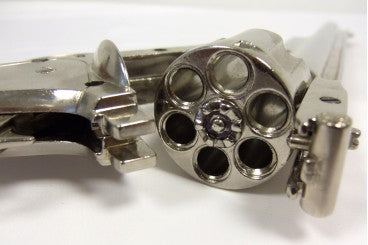 Caliber .45 Schofield Revolver, USA 1869 Wooden Handle Nickle Barrel