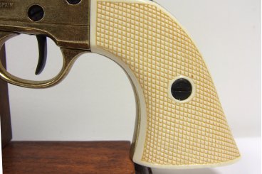 12 Inch Caliber .45 Peacemaker Revolver 1873 Ivory Handle Black Barrel USA - 46 cm - Model: 3/5303