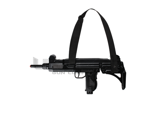 Diecast Uzi Machine Gun Black Cap Gun 12 Shots