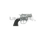 Snub Nose Police Pistol - 8-Shot - Black/Silver - 13 cm