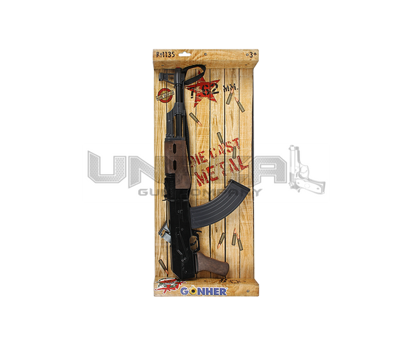 Assault Rifle 8 Shots, Black, Carton Expositor