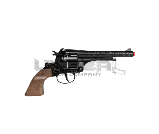 Cowboy Revolver - Diecast Colt Navy 1851 - 12-Shots - Brown/Black with Box