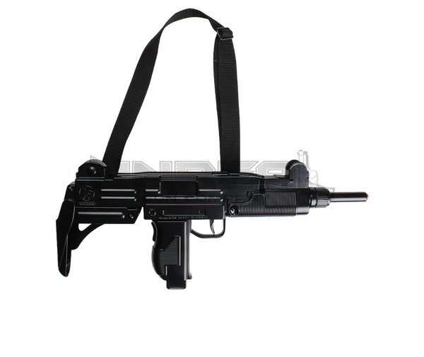 Diecast Uzi Machine Gun Black Cap Gun 12 Shots