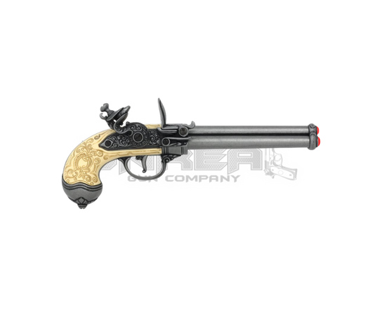 Flintlock Pistol With 3 Barrels, Italy 1680