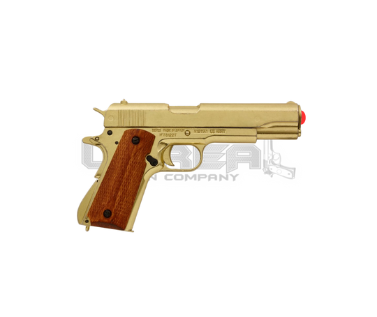Gold Automatic .45 Pistol M1911A1, USA 1911 (WWI & II)
