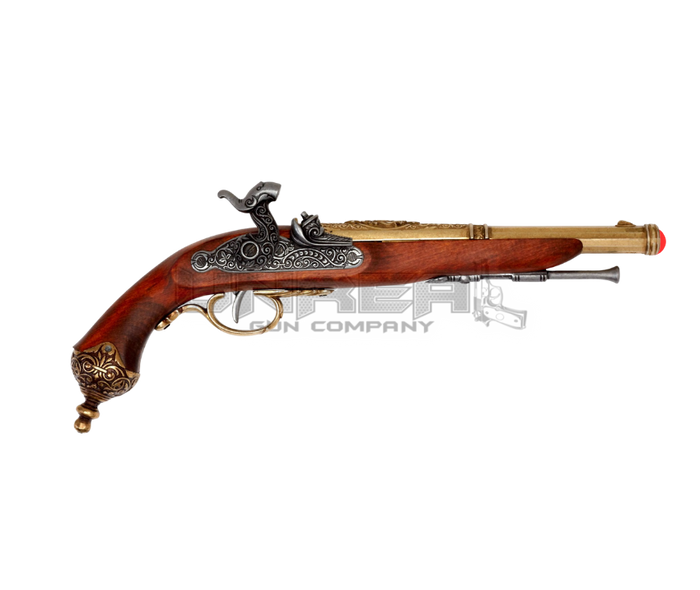 Percussion Pistol, Brescia (Italy) 1825 - Brass & Grey