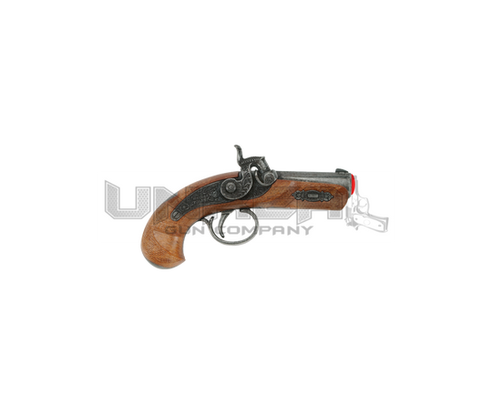 Philadelphia Derringer Pirate Pistol - 1-Shot - Brown/Silver - 13 cm