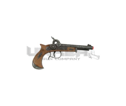 English Pirate Pistol - 1-Shot - Brown/Silver - 21.5 cm