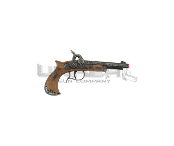 English Pirate Pistol - 1-Shot - Brown/Silver - 21.5 cm