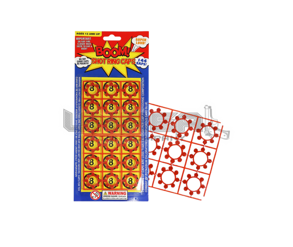 8 Shot Caps - 144 Shots Per Card (24 cards)