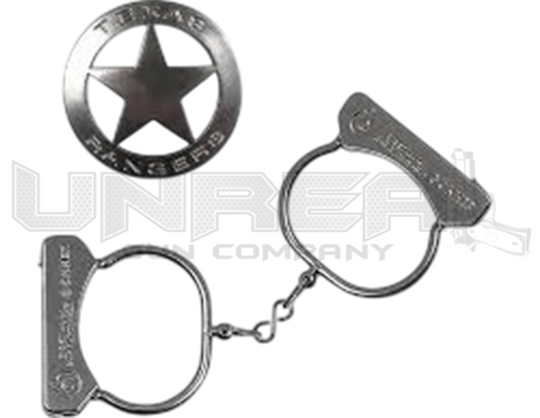 Gonher - Cowboy Handcuffs & Magnetic Texas Ranger Star
